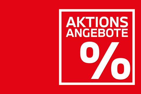 Dieses Bild ist ein Werbebanner, das in seiner Gestaltung und Farbgebung den vorherigen Bannern sehr ähnlich ist und primär die Farben Rot und Weiß nutzt. Der gesamte Hintergrund ist einfarbig rot. Rechts dominiert ein weiß umrahmtes Quadrat. In diesem weißen Rahmen steht in großen, weißen, serifenlosen Blockbuchstaben der Text "GROSSER LAGERABVERKAUF". Darunter befindet sich ein großes, grafisch angedeutetes Prozentzeichen (%) aus dünnen weißen Linien. Direkt unter dem Prozentzeichen ist der Markenname "Tief-Dörfler" in weißer Schrift platziert. Zusätzlich ist ganz unten die zugehörige Webadresse in sehr kleiner Schrift angegeben. Das Bild kündigt somit einen großen Lagerabverkauf der Firma Tief-Dörfler an.